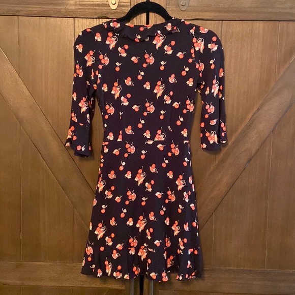 For Love & Lemons🍒Cherry Sundress In Cherry Noir - Picture 3 of 4